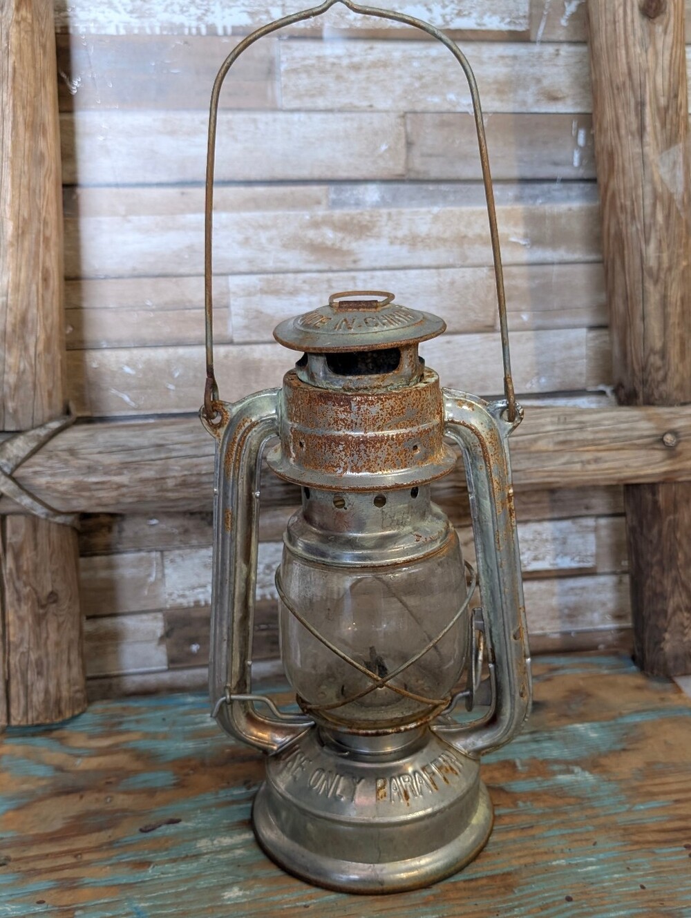 Rustic Farmhouse Decor Silver Paraffin Lantern Made In China